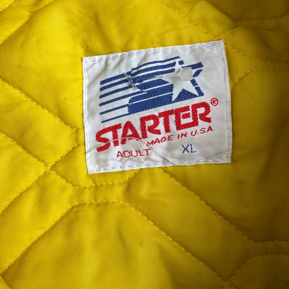 Vintage Starter West Virginia Jacket College Navy Mens‎ XL 80s Nylon SEE PICTURE - Picture 14 of 16